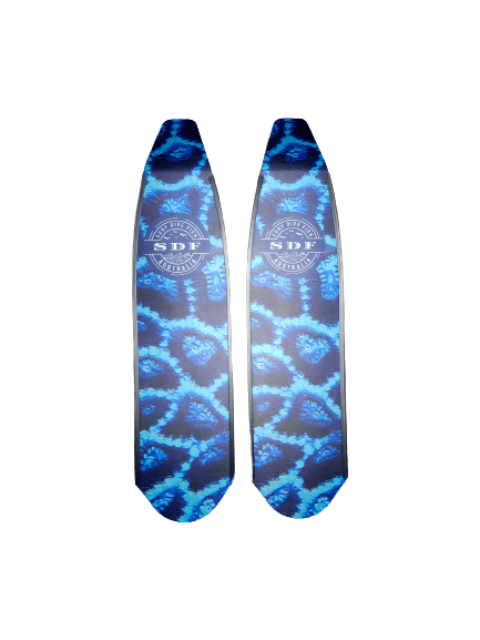 DiveR Fin Blades x SDF Blue Coral Free- Diving Fins