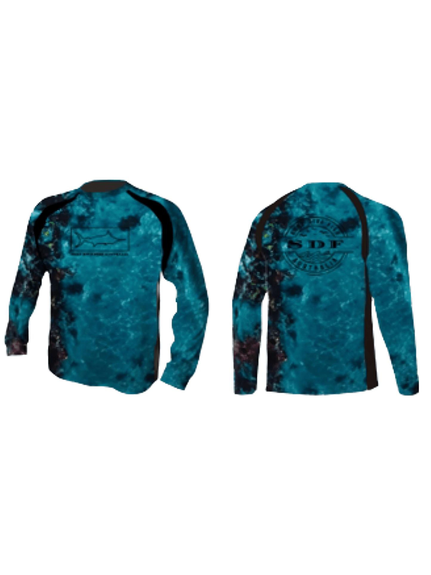 Coral reef Fishing Shirt - UPF50+ Long Sleeve sun protection clothing by SDF