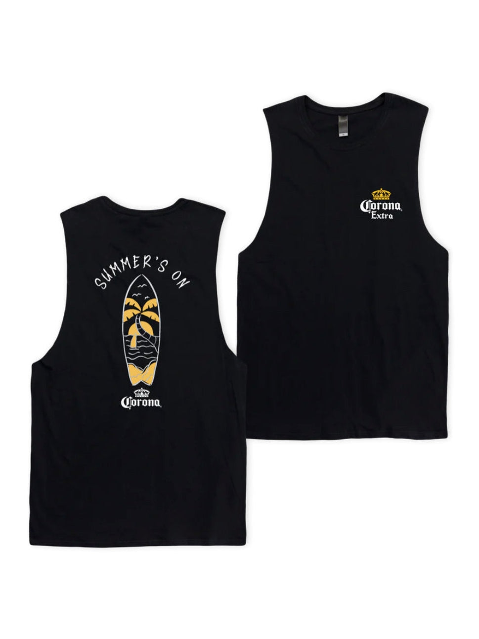Corona Summer Surf Cotton Muscle Tee