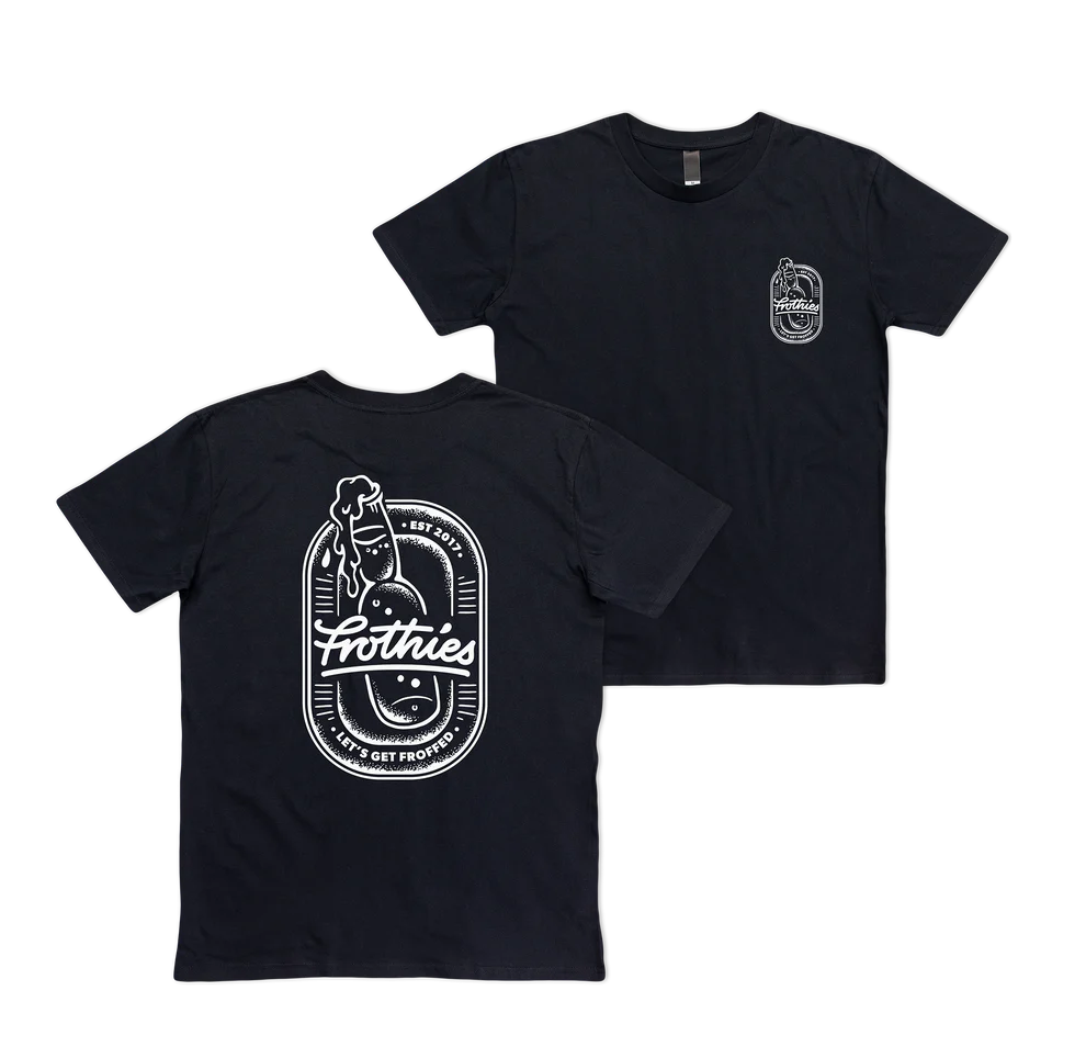 Frothies Let's Get Froffed Tee Black