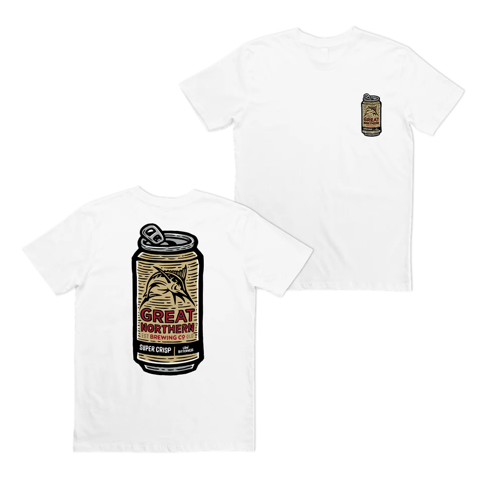 Great Northern Tinnie Tee White