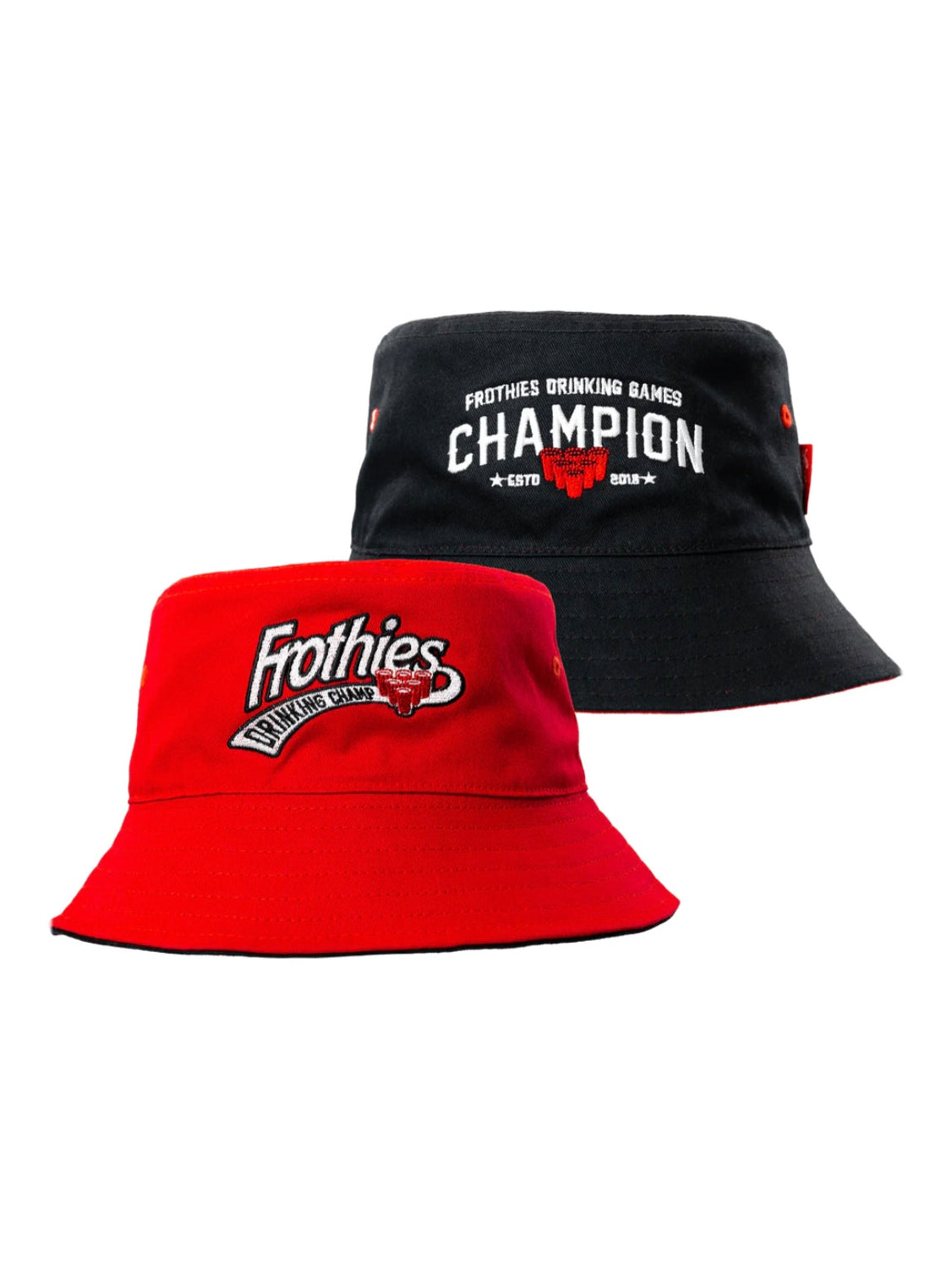 Frothies Drinking Champ Reversible Bucket Hat