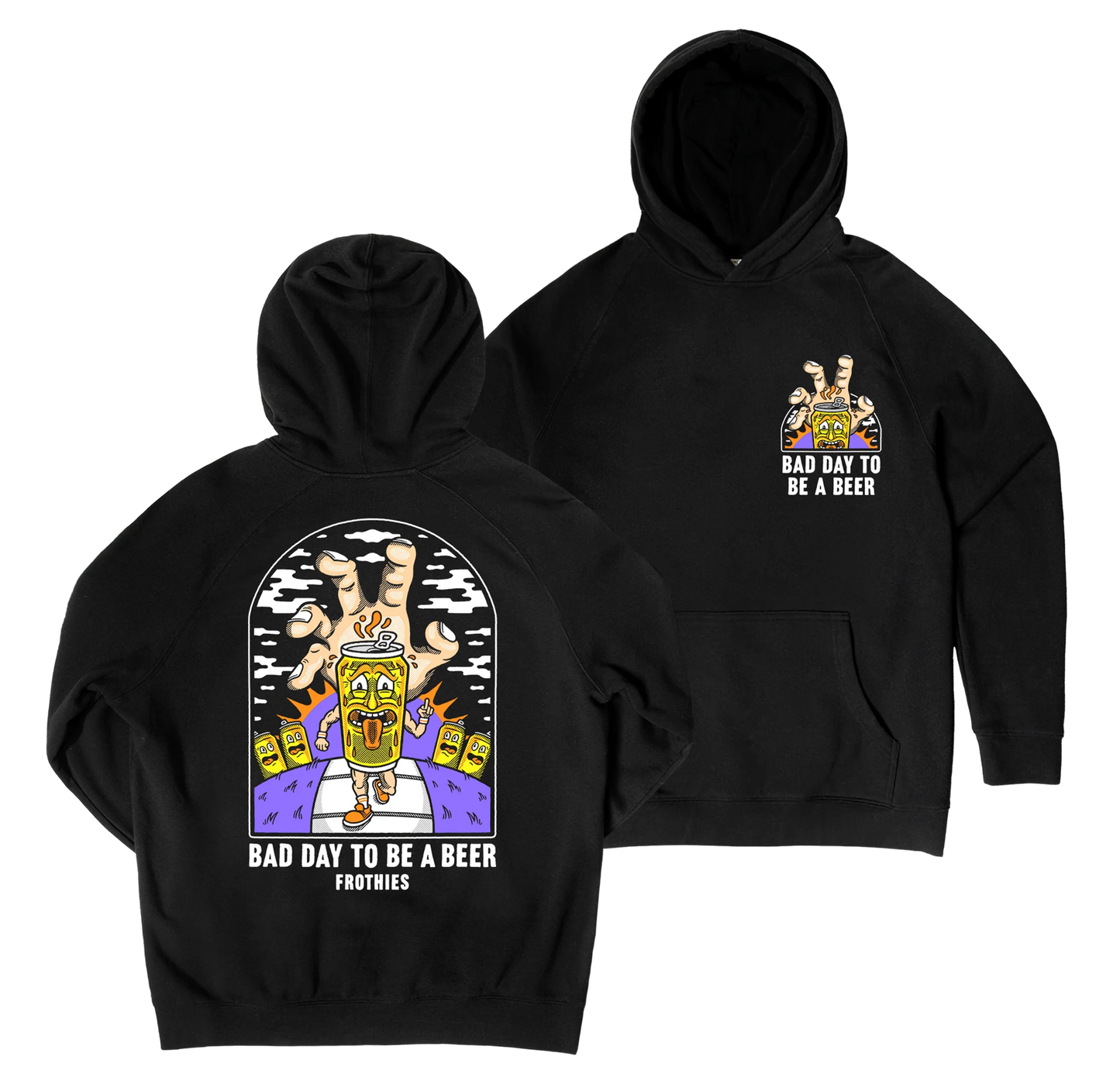 Frothies Bad Day Hoodie Black