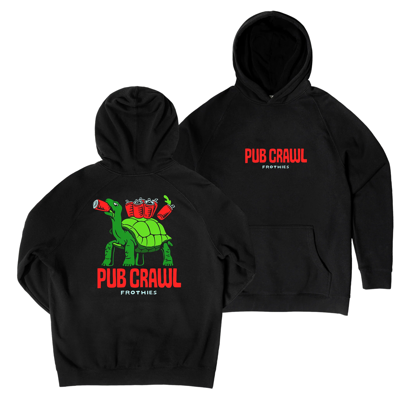 Frothies Pub Crawl Hoodie Black