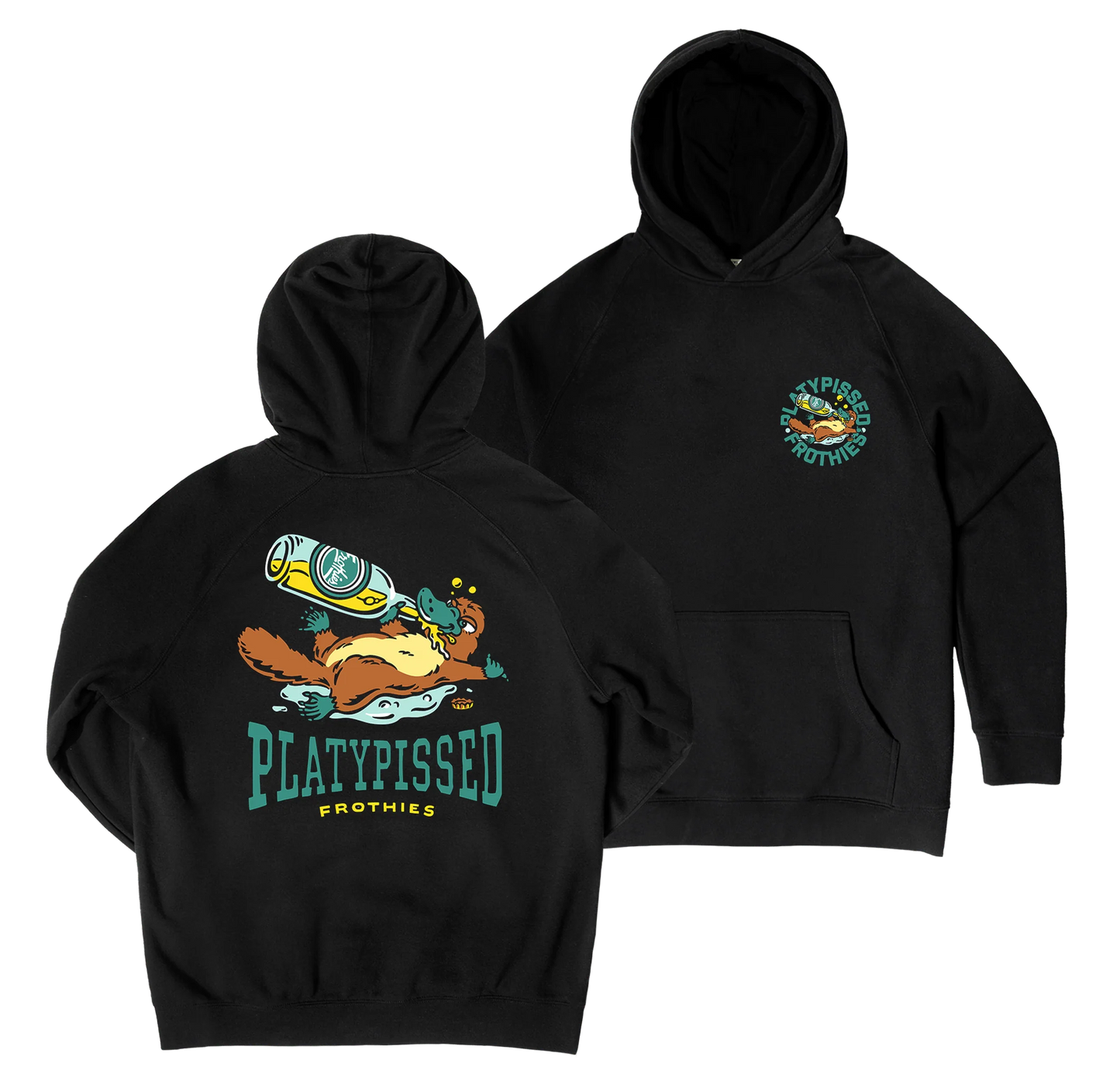 Frothies Platypissed Hoodie Black