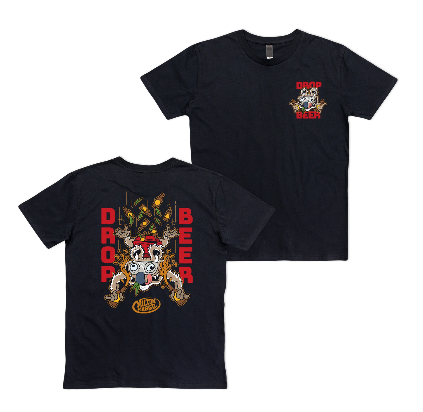 Milton Mango DropBeer Tee Black