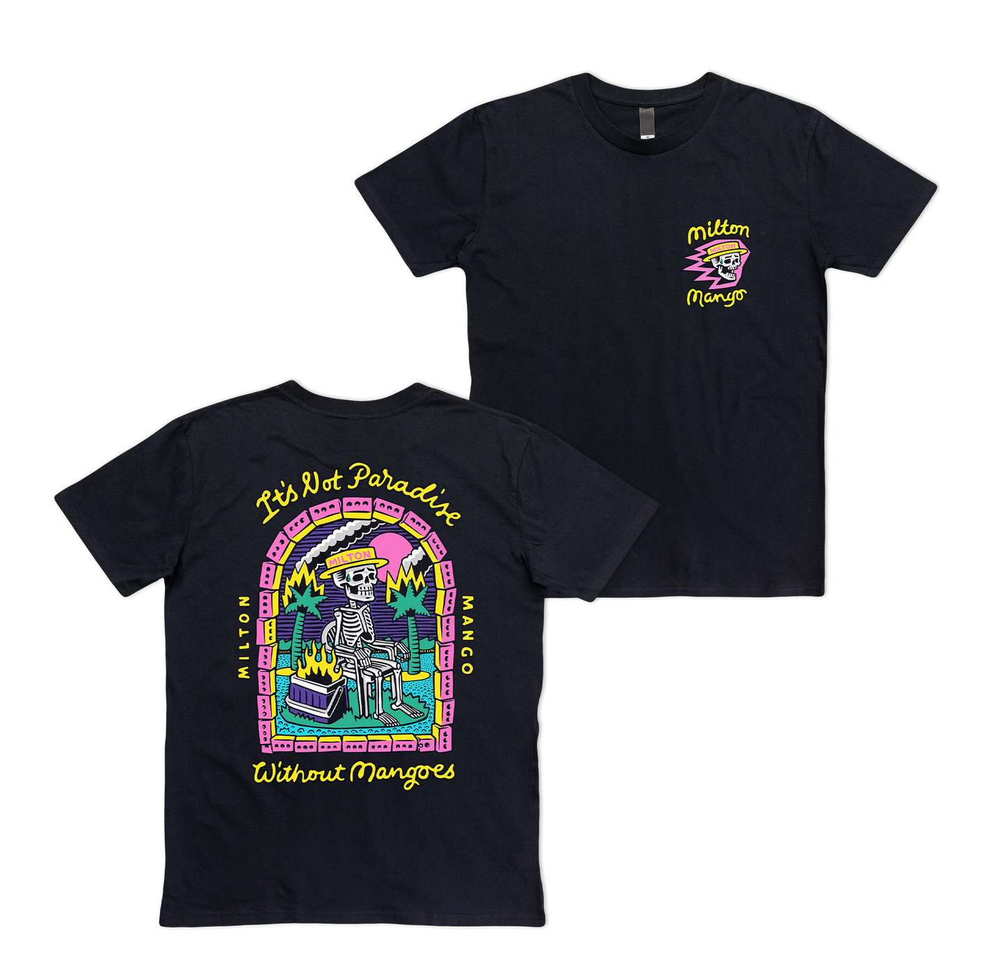 No Mangoes in Paradise Tee Black