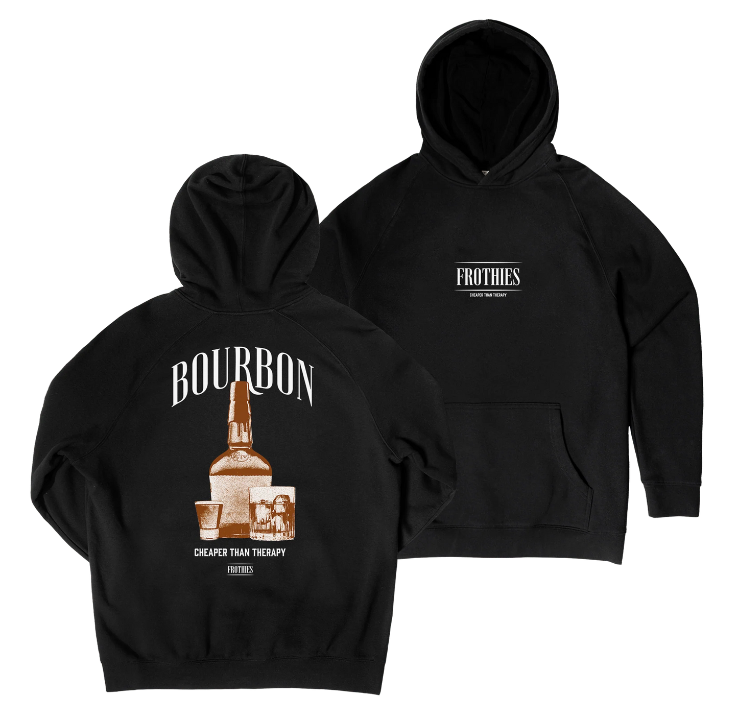 Frothies Bourbon Hoodie Black