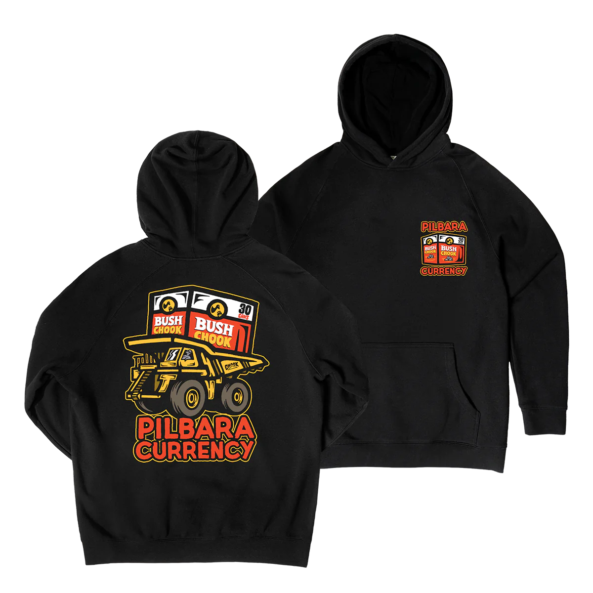 Bushchook Pilbara Currency 2 Hoodie Black