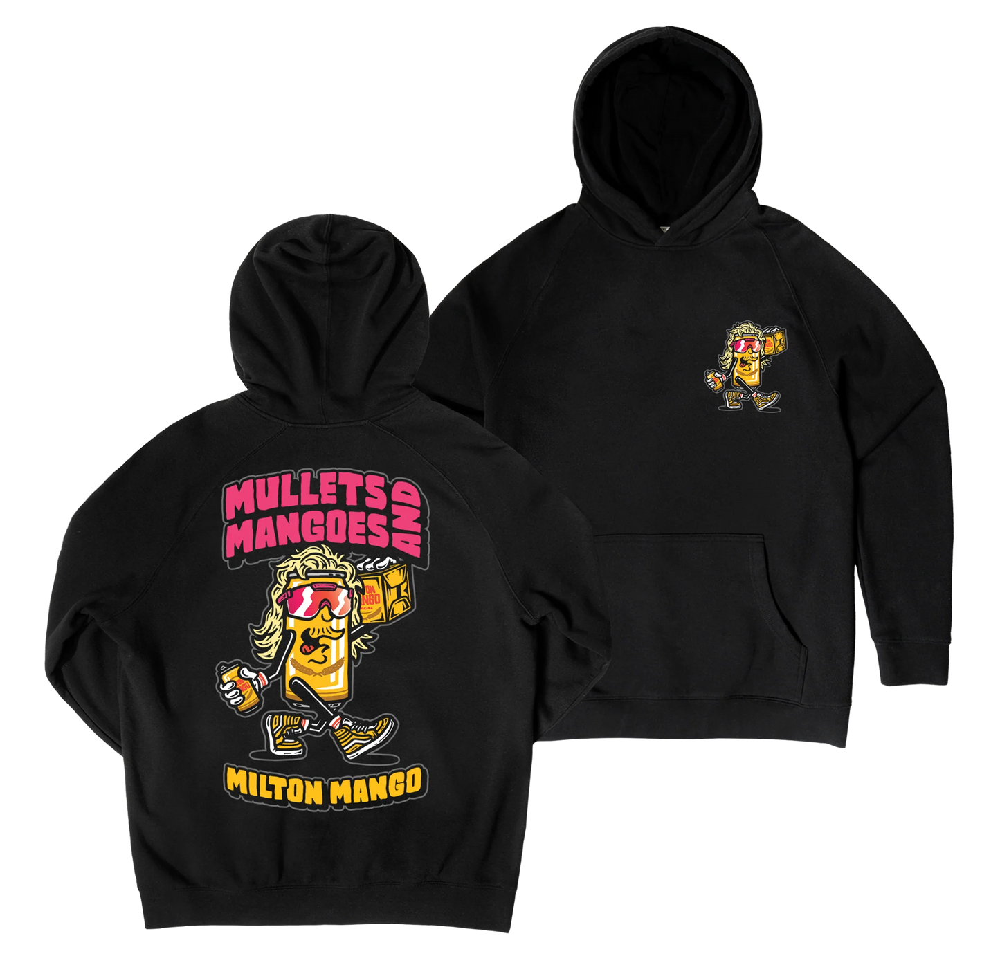 Milton Mango Mullets & Mangoes Hoodie Black