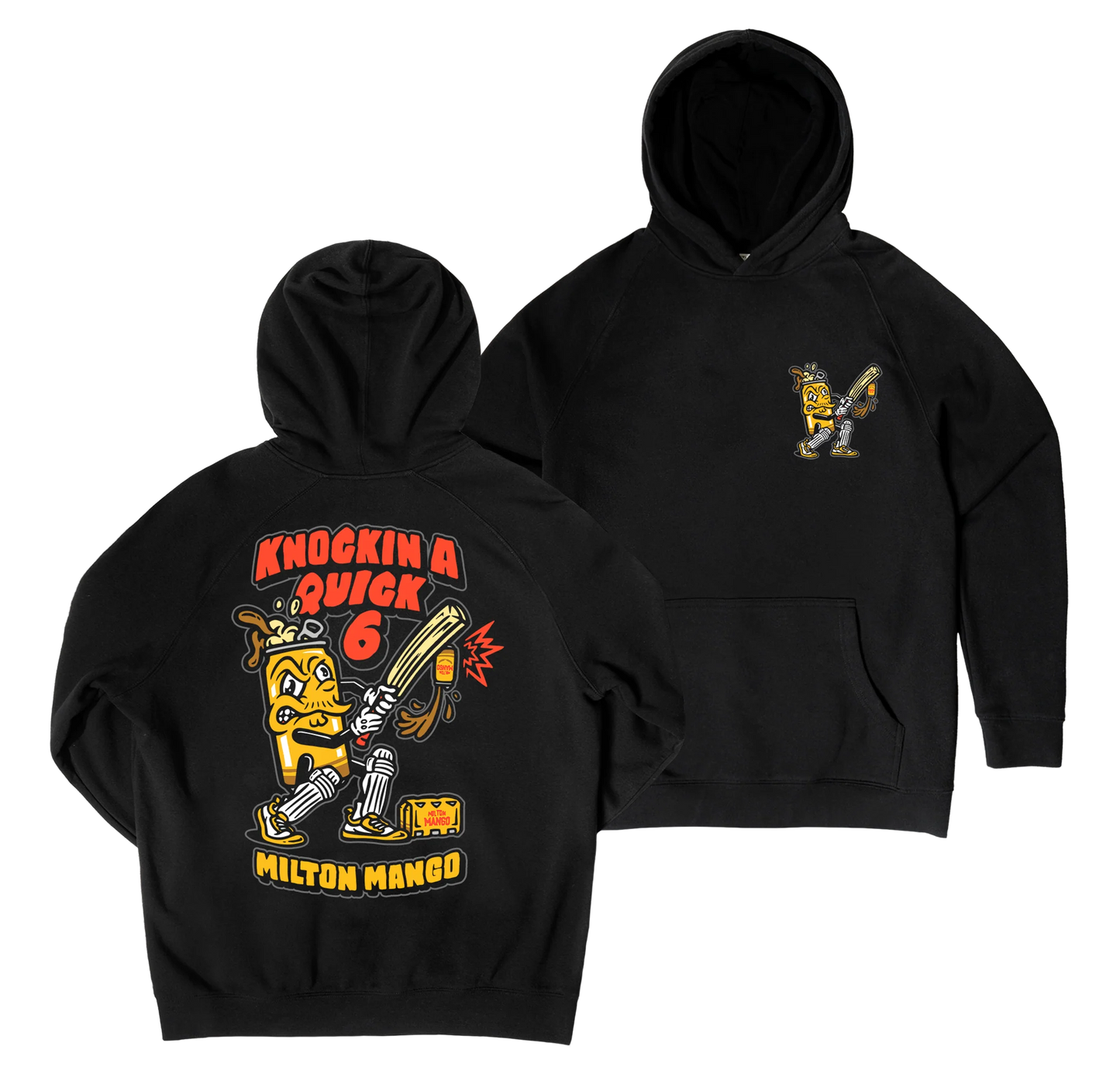 Milton Mango Knockin' a Quick Six Hoodie Black