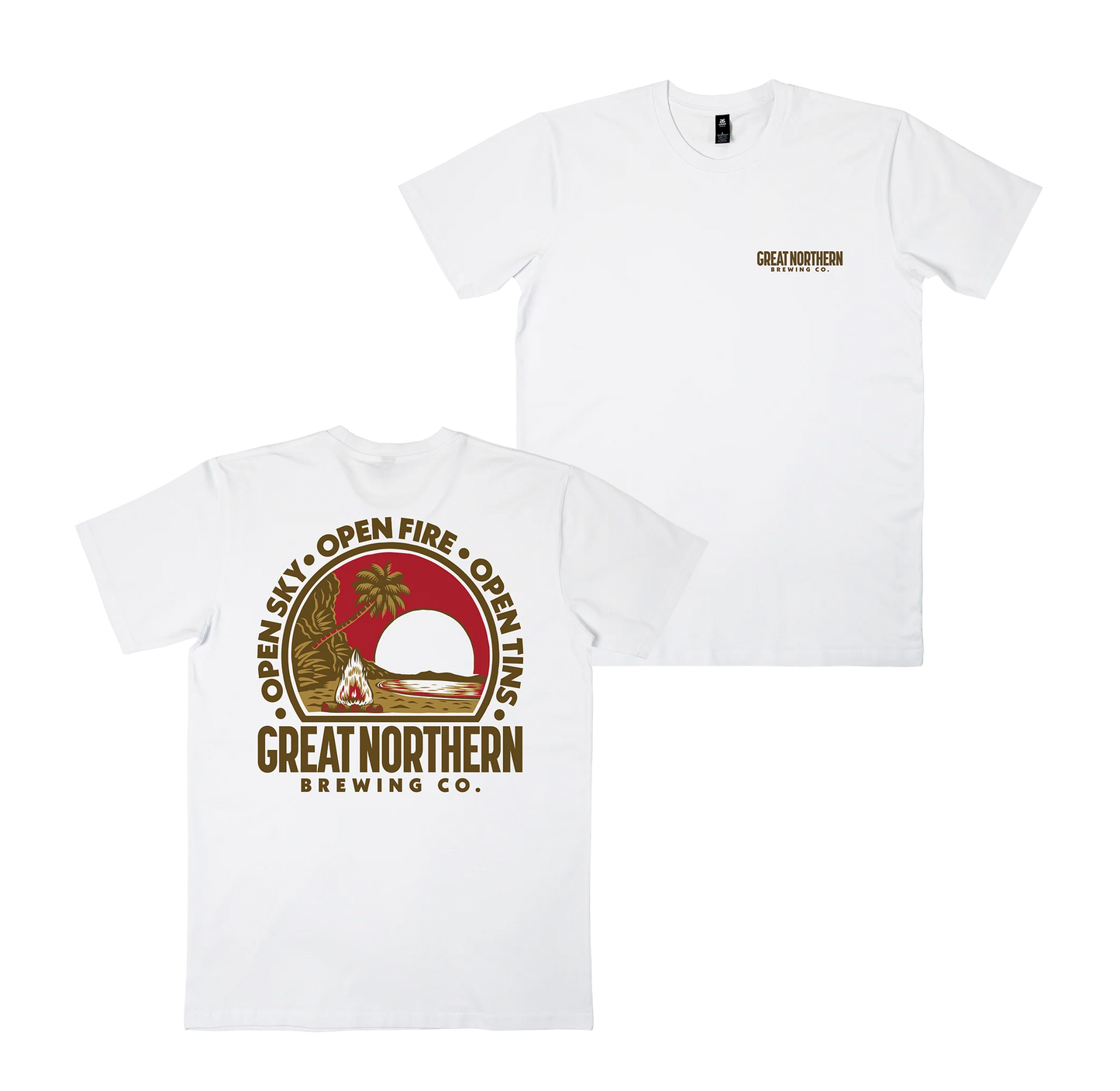 Open Sky Open Fire Tee White