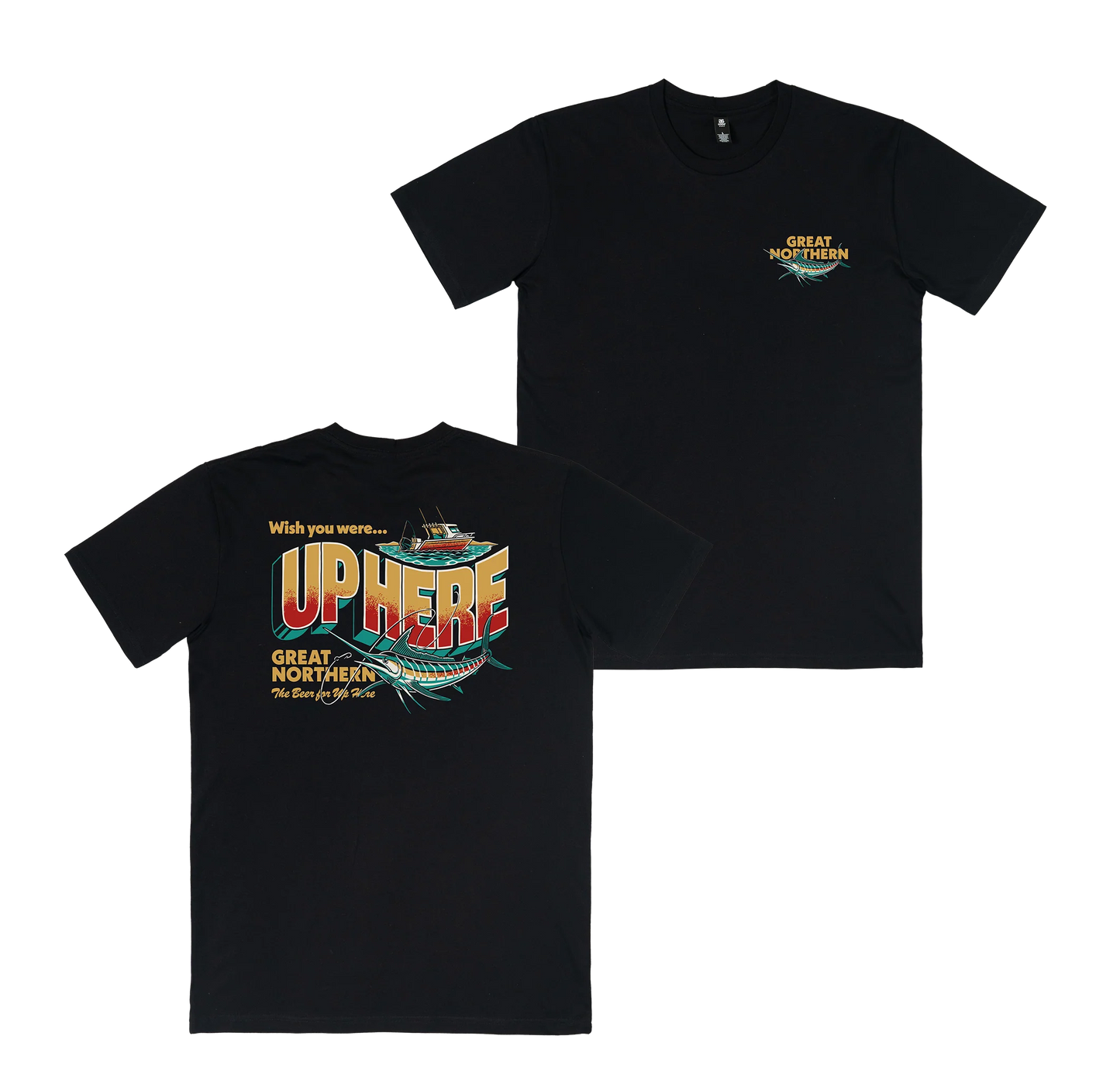 Great Northern Up Here Tee Black