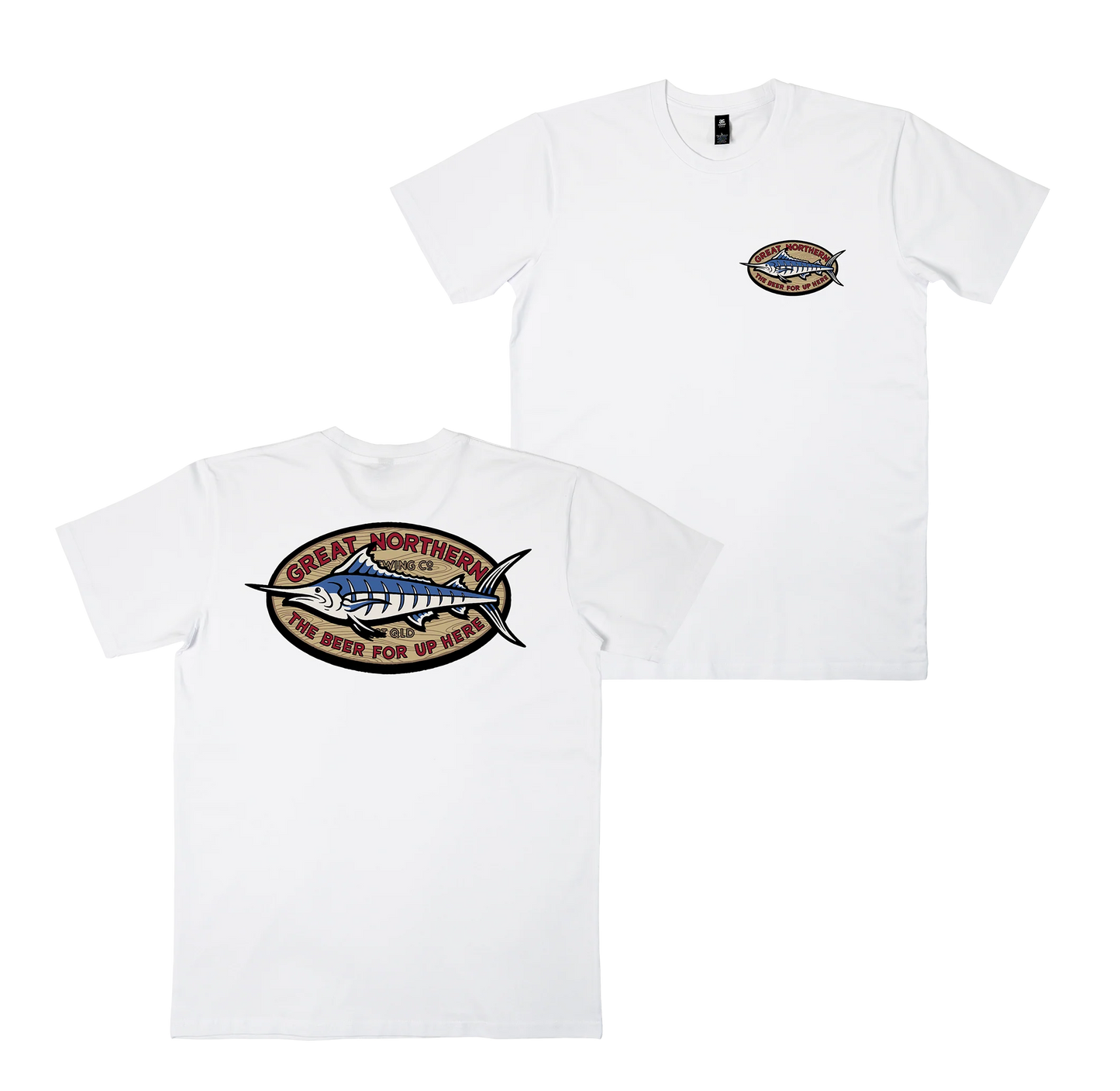 Angler Tee White
