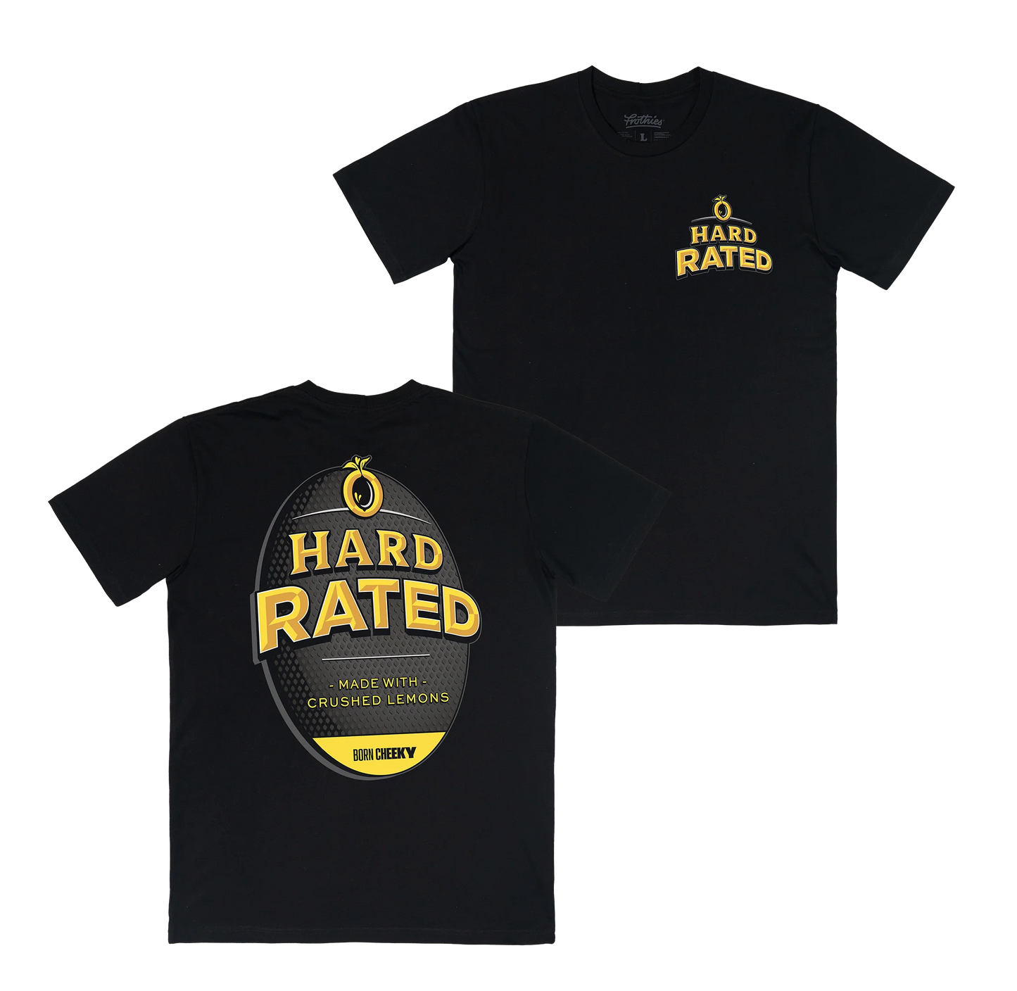 Hard Rated HR Shield Tee Black