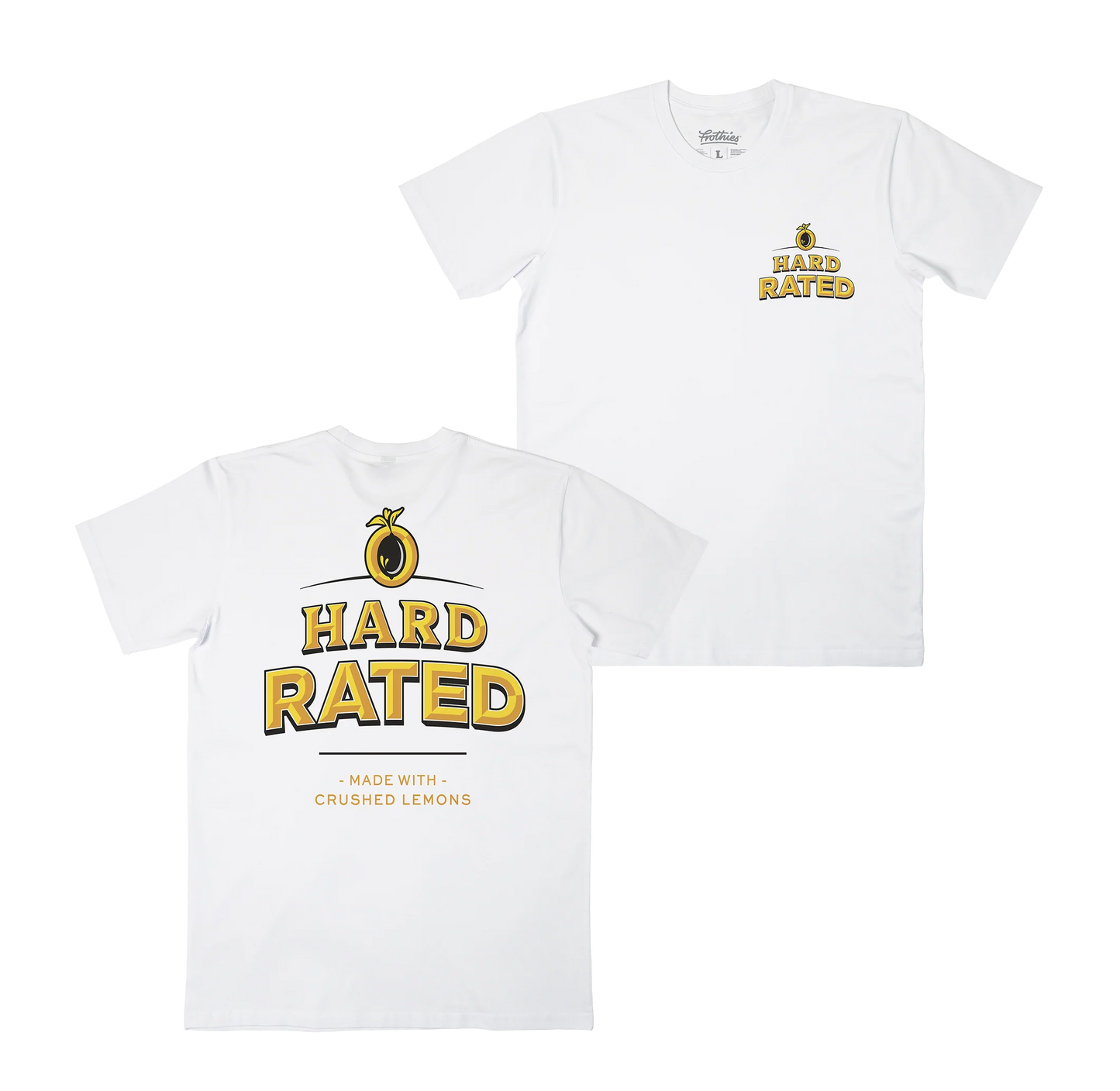 Hard Rated HR Classic Tee White