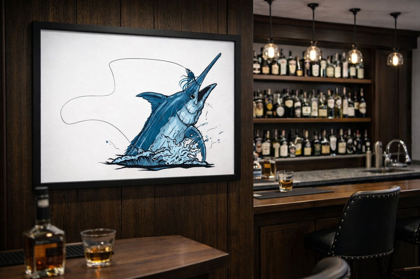 Break The Surface - Marlin Art work