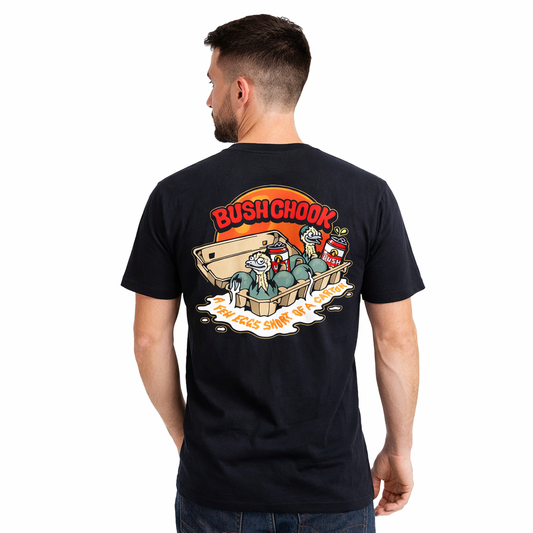 Bushchook Few Eggs Short Tee Black