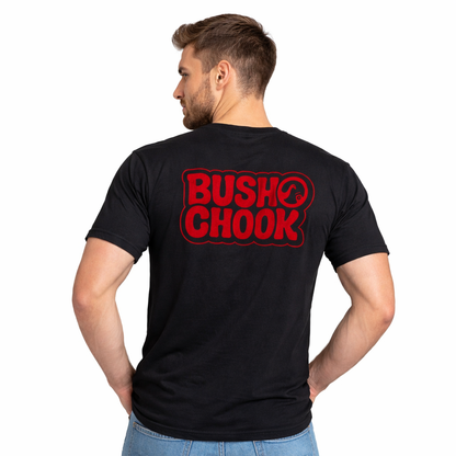 Bushchook Laxed Logo Tee Black