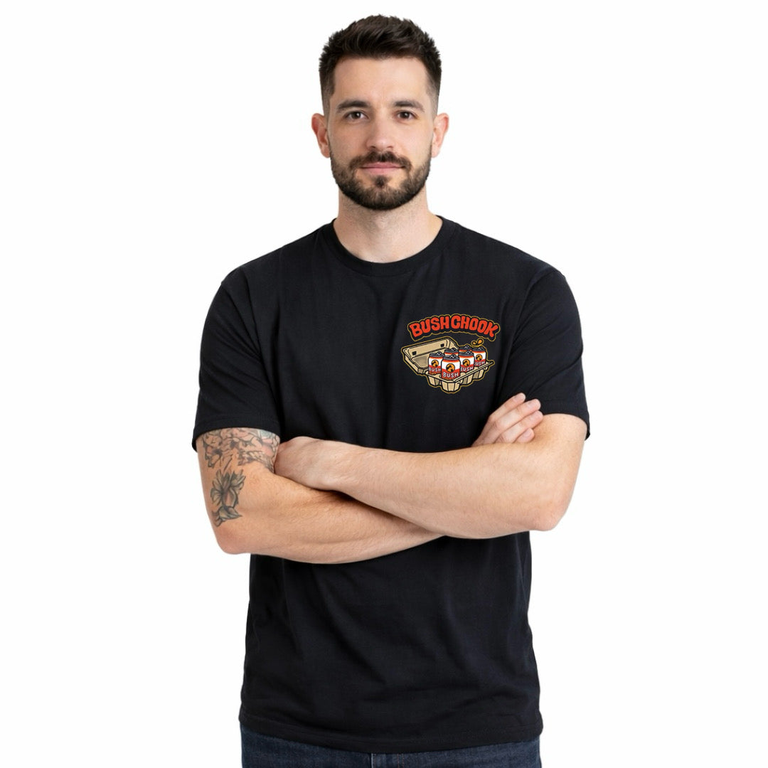 Bushchook Few Eggs Short Tee Black