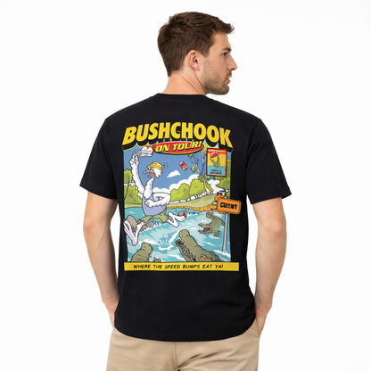 Bushchook Chooks on Tour: Cahills Crossing Tee Black