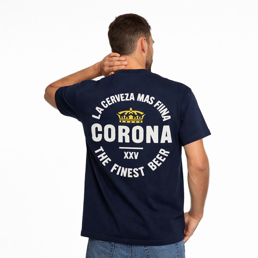Corona Finest Beer Tee Navy