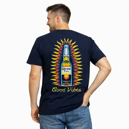 Corona Good Vibes Tee Navy