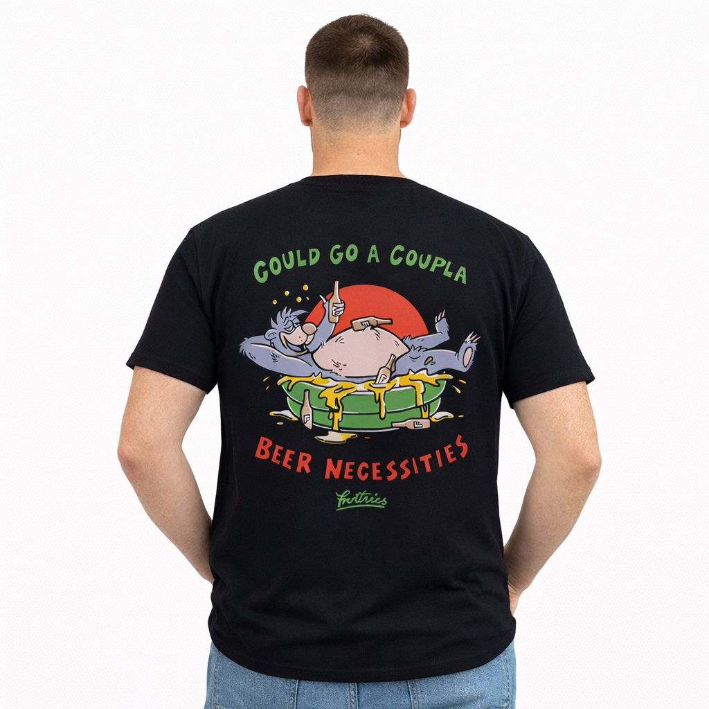 Frothies Beer Necessities Tee Black
