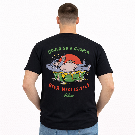 Frothies Beer Necessities Tee Black
