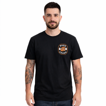Bushchook Mad As A Cut Chook Tee Black