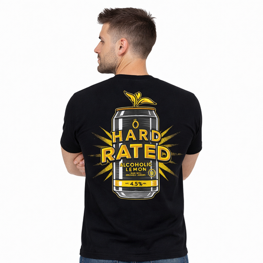 Hard Rated Zesty Can Tee Black