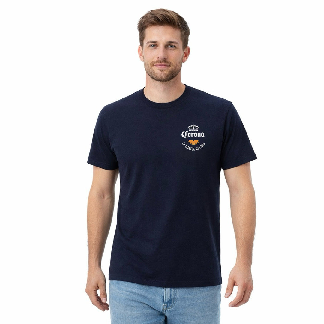 Corona Chasing Highs Tee Navy
