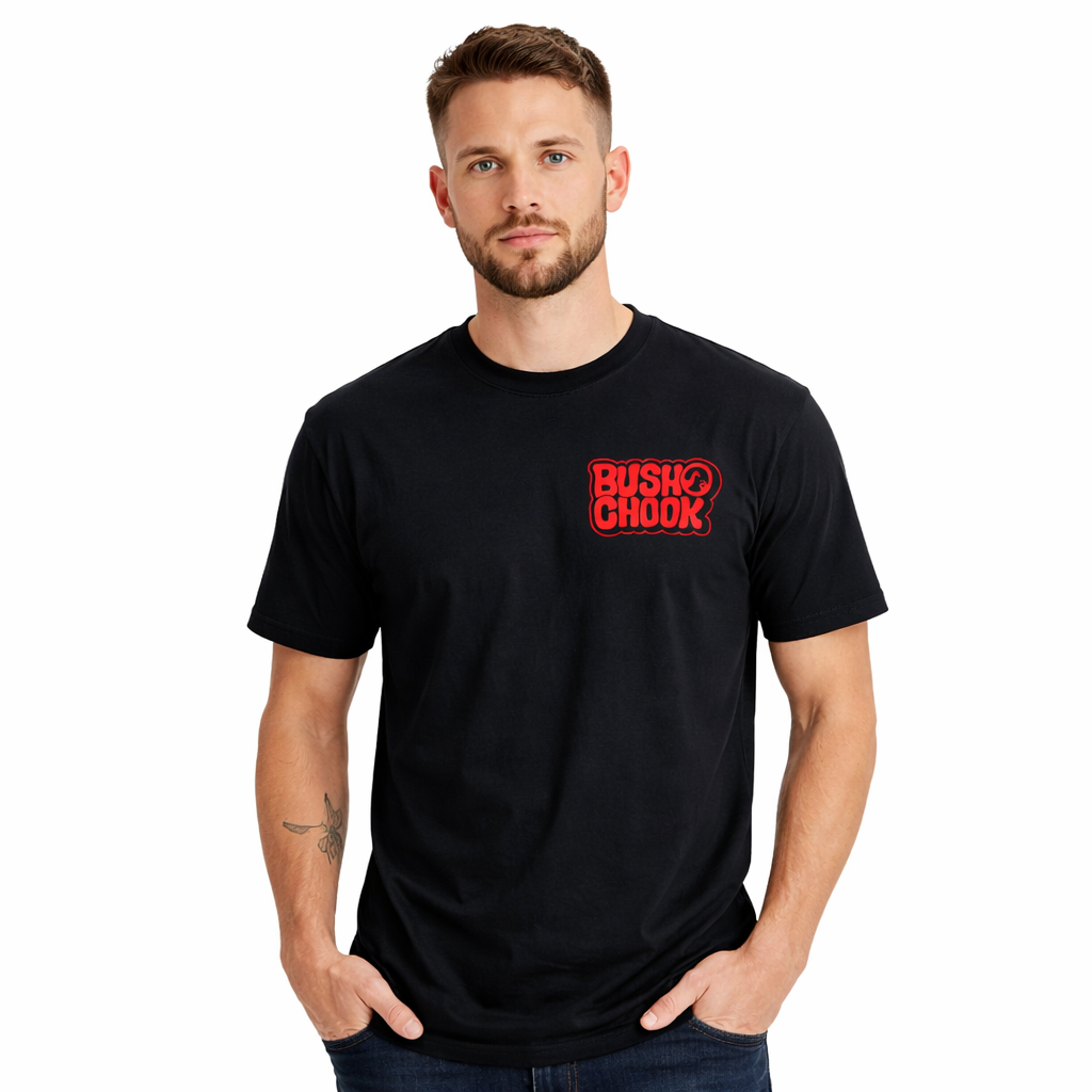 Bushchook Laxed Logo Tee Black