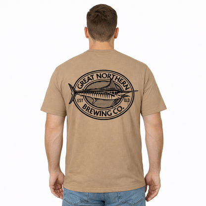 Great Northern Outrigger Tee Tan