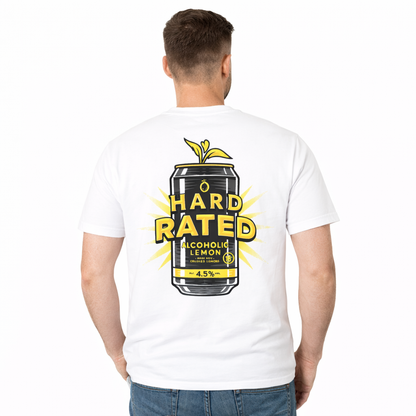 Hard Rated Zesty Can Tee White