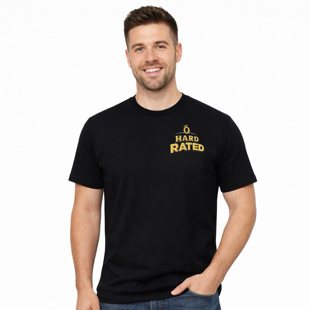 Hard Rated HR Shield Tee Black