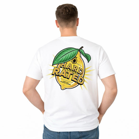 Hard Rated Zesty Lemon Tee White