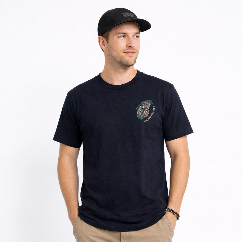 Victor Bravo's Green Grenade 2.0 Tee Black