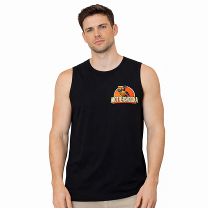 Bushchook Motherchooka Cotton Muscle Tee Black