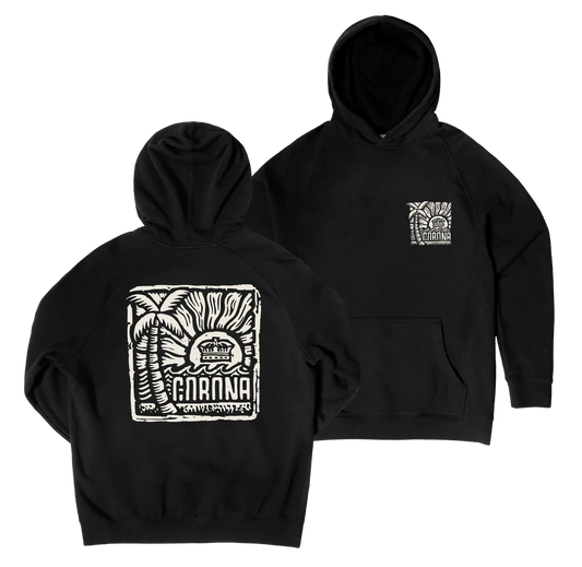 Corona Hoodie Woodblock