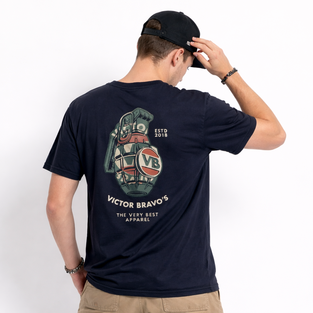 Victor Bravo's Green Grenade 2.0 Tee Black