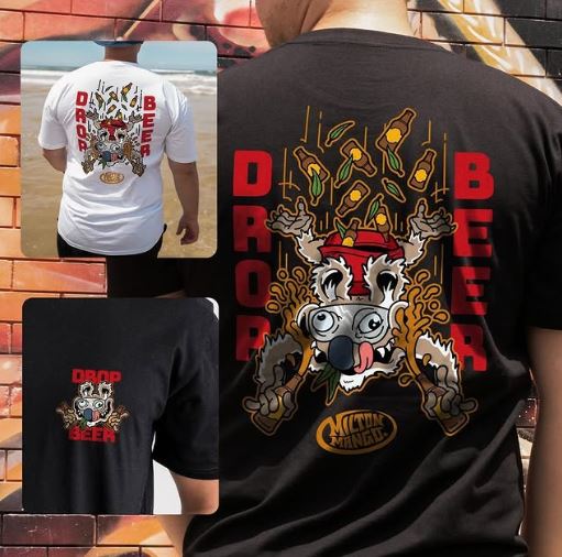 Milton Mango DropBeer Tee Black