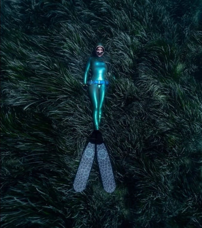 DiveR Fins Blades - SDF x DiveR White Coral Freediving Fins