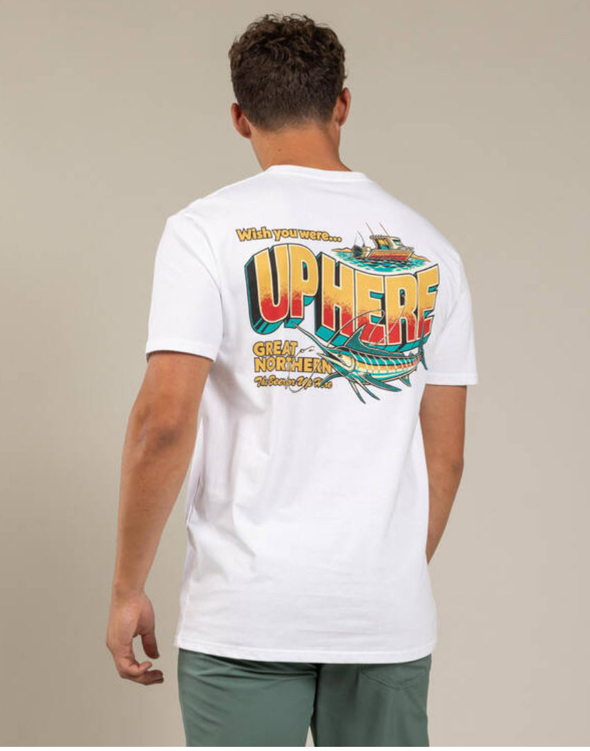 Up Here Tee White