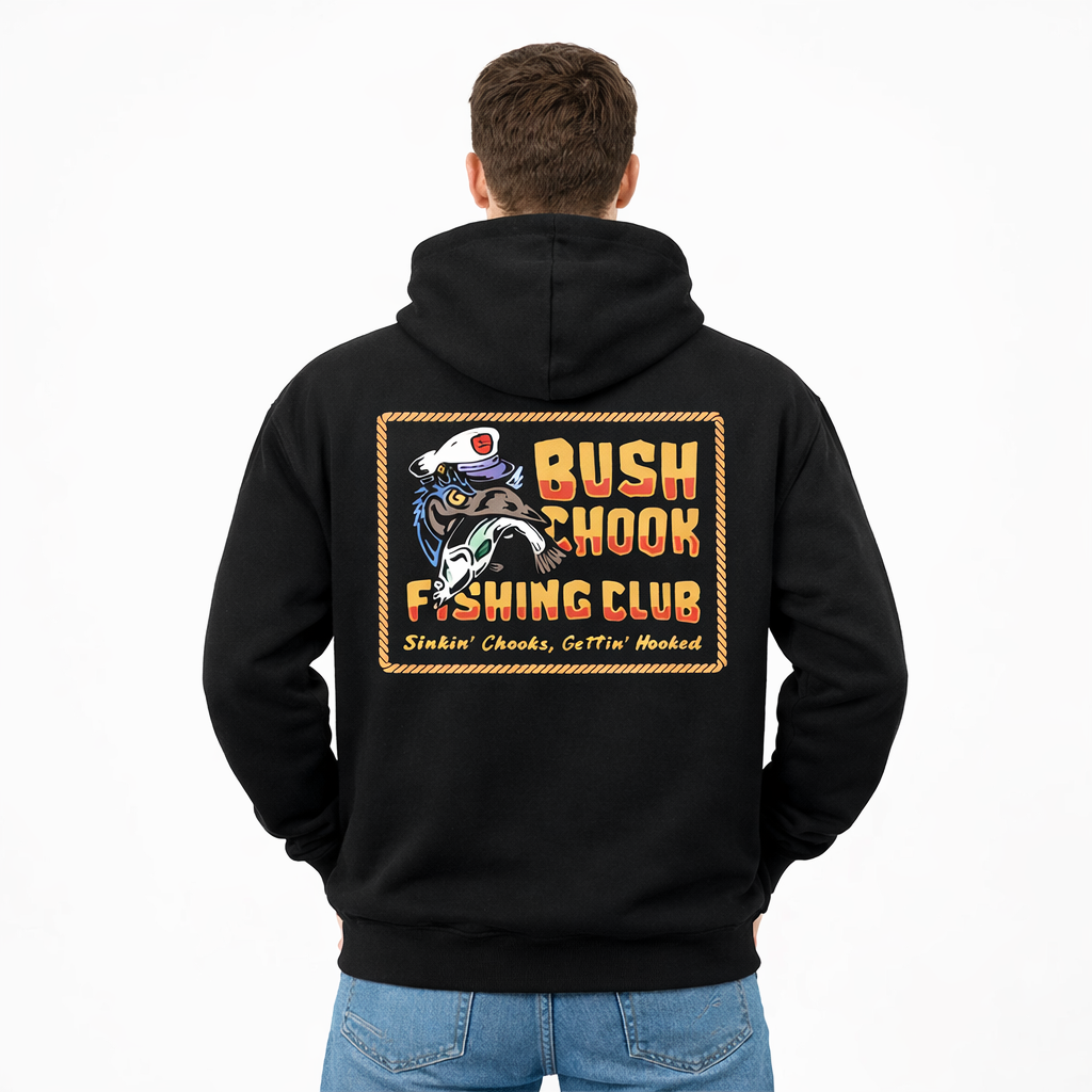 Bushchook Fishing Club Hoodie Black