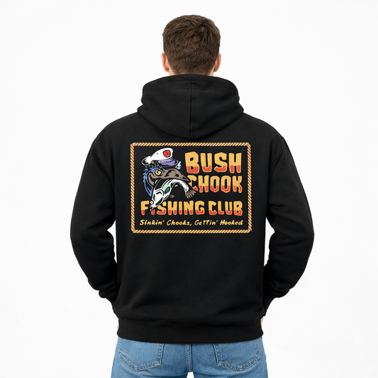 Bushchook Fishing Club Hoodie Black