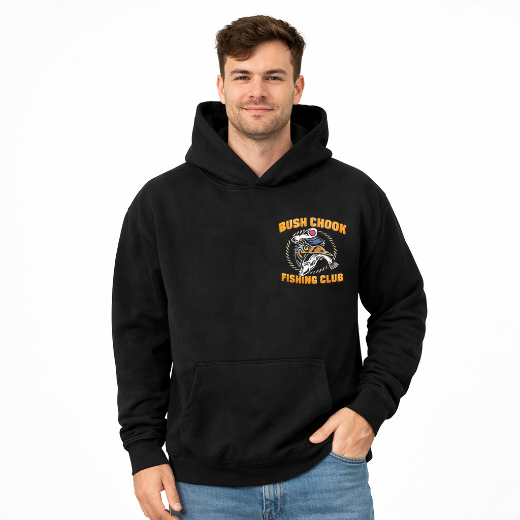 Bushchook Fishing Club Hoodie Black