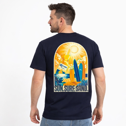 Corona Sun Surf Sand Tee Navy