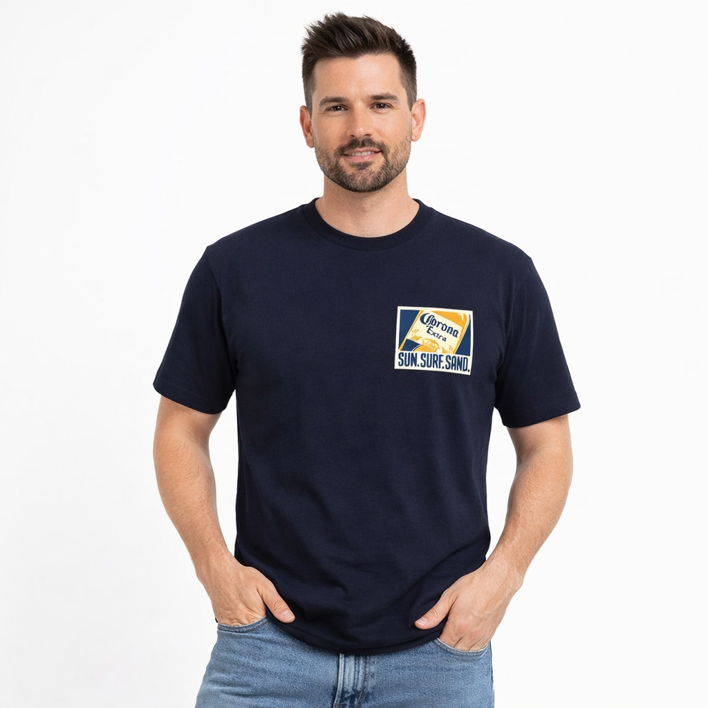 Corona Sun Surf Sand Tee Navy