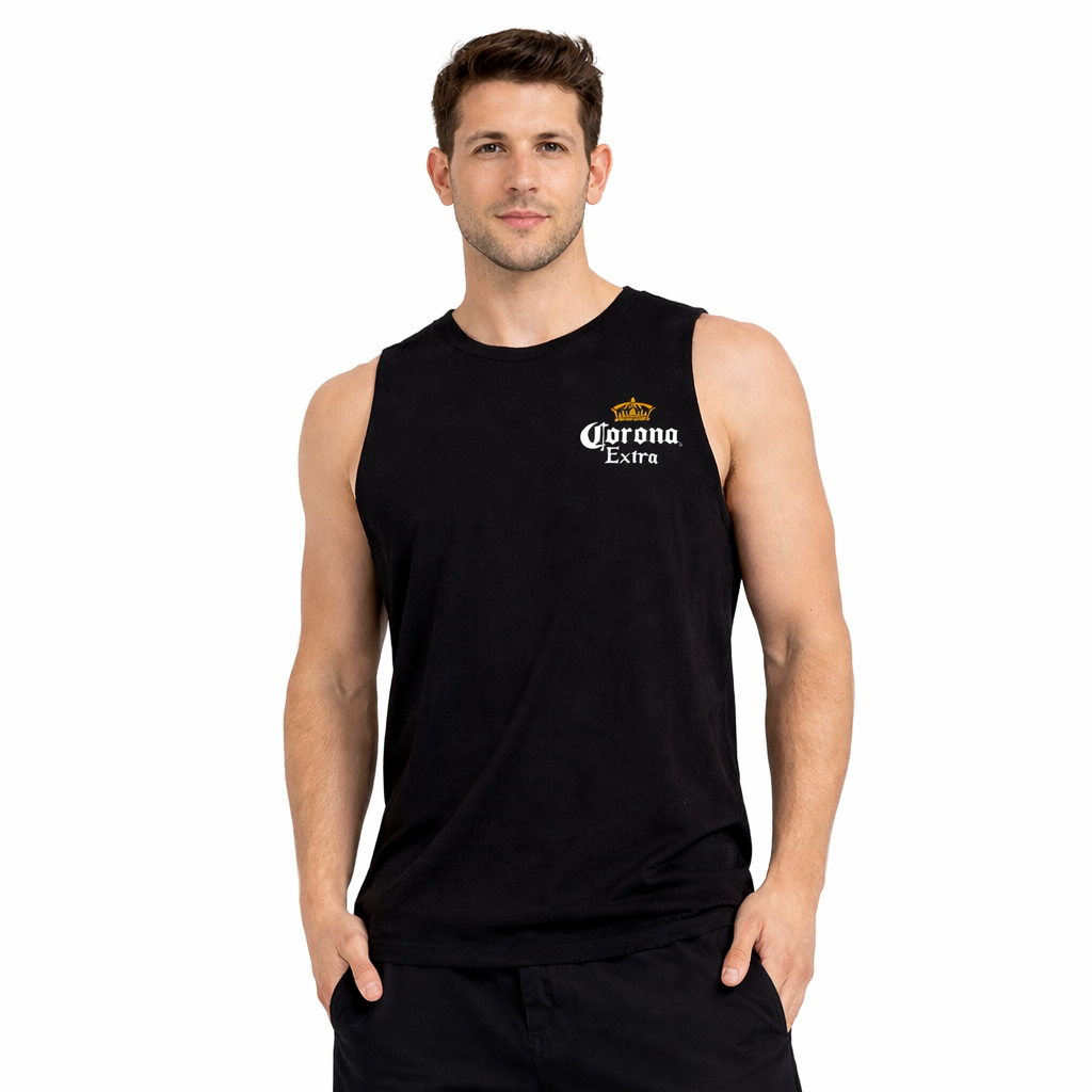 Corona Paradise Cotton Muscle Tee
